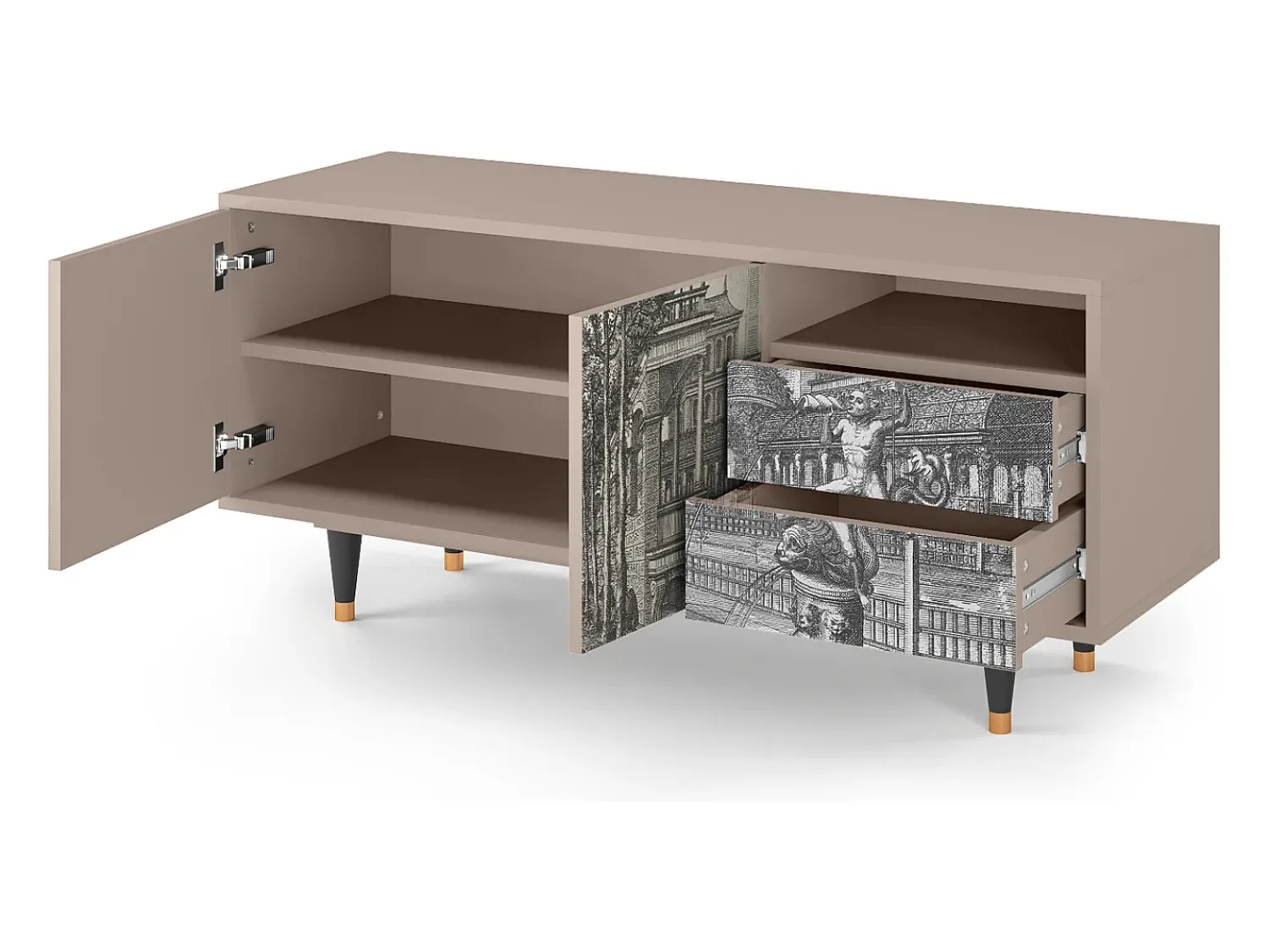 Mueble de TV - 125х56х41 cm - T7 - View of the Piazza, Latte^ Móvel De Tv