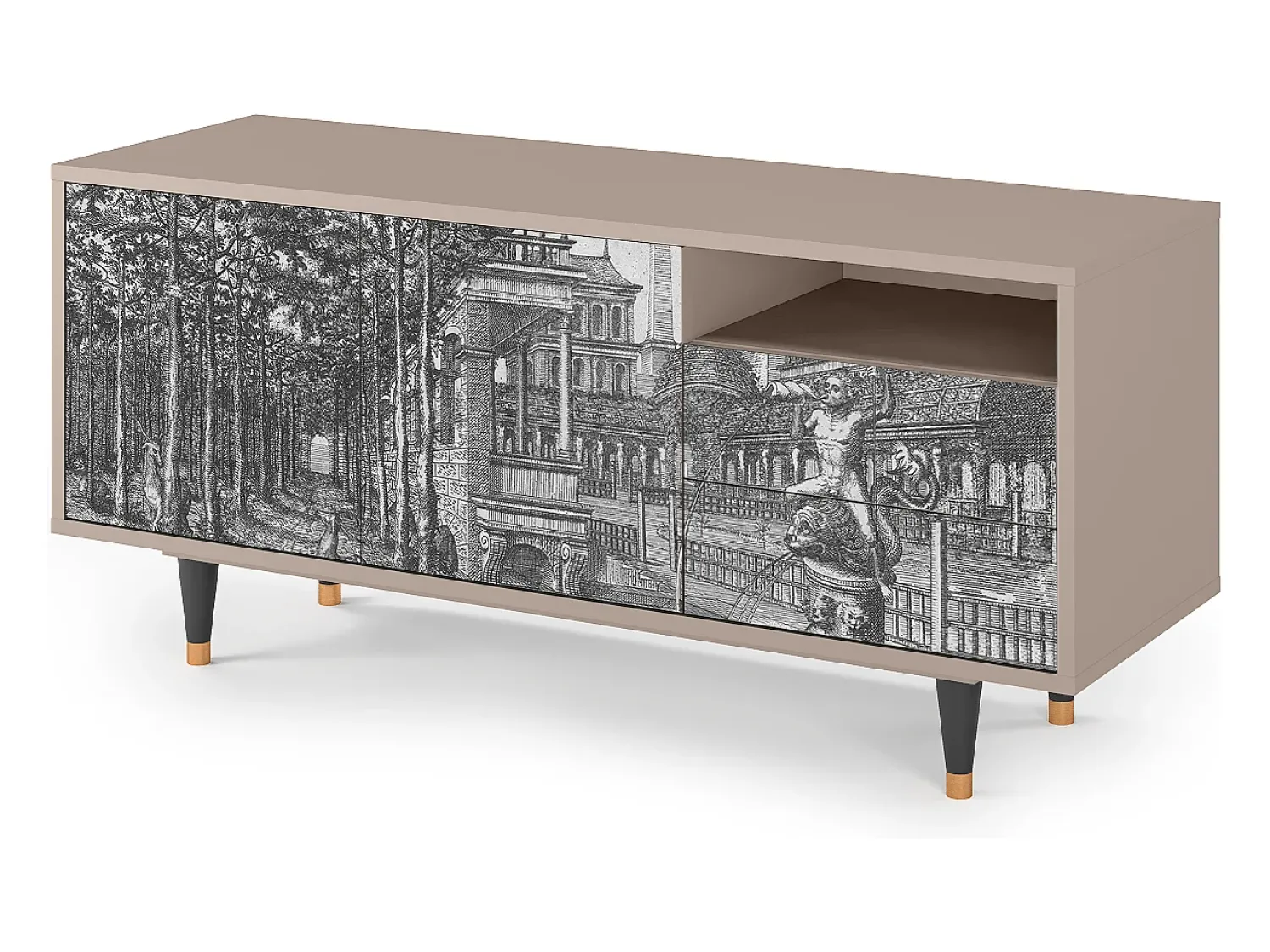 Mueble de TV - 125х56х41 cm - T7 - View of the Piazza, Latte^ Móvel De Tv