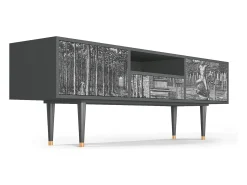 Mueble de TV - 170х59х41 cm - T6 - View of the Piazza, Antracite^ Móvel De Tv
