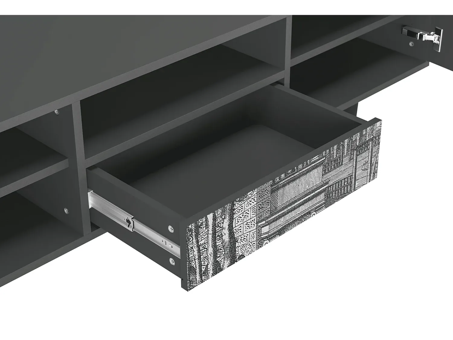 Mueble de TV - 170х59х41 cm - T6 - View of the Piazza, Antracite^ Móvel De Tv
