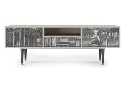 Móvel De Tv* Mueble de TV - 170х59х41 cm - T6 - View of the Piazza, Areia Bege