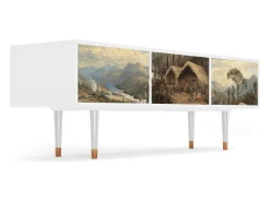 Clearance Mueble de TV - 170х59х48 cm - T4 - View Across the Plains , Branco Bege