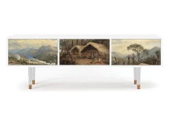Clearance Mueble de TV - 170х59х48 cm - T4 - View Across the Plains , Branco Bege
