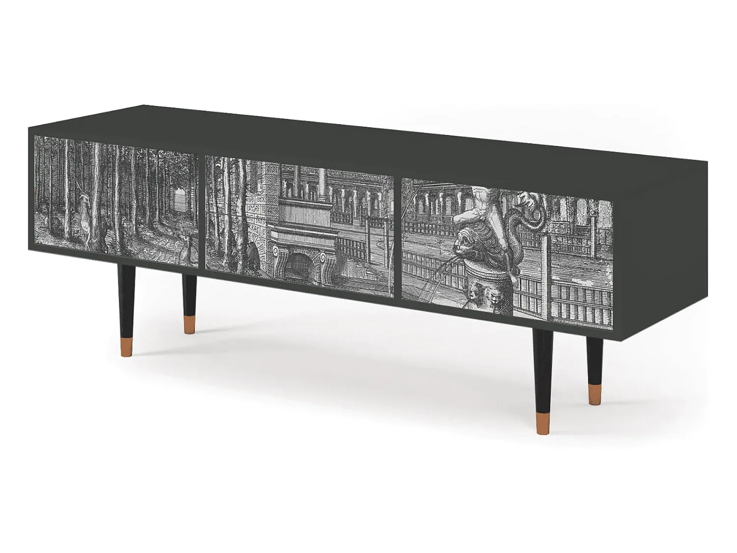 Mueble de TV - 170х59х48 cm - T4 - View of the Piazza, Antracite^ Móvel De Tv