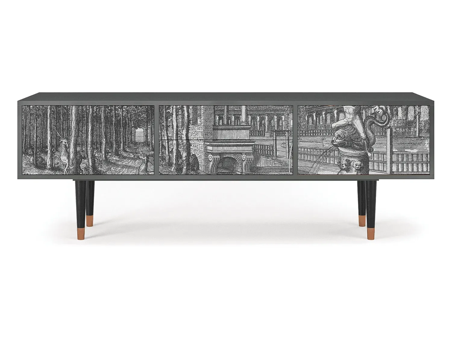 Mueble de TV - 170х59х48 cm - T4 - View of the Piazza, Antracite^ Móvel De Tv