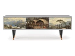 Mueble de TV - 170х59х48 cm - T4 - View Across the Plains , Cinza^ Móvel De Tv