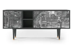 Mueble de TV - 150х69х41 cm - T5 - View of the Piazza, Antracite^ Móvel De Tv