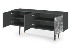 Mueble de TV - 150х69х41 cm - T5 - View of the Piazza, Antracite^ Móvel De Tv