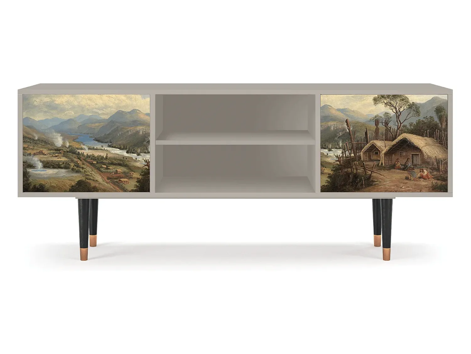 Outlet Mueble de TV - 170х69х48 cm - T2 - View Across the Plains , Areia Bege