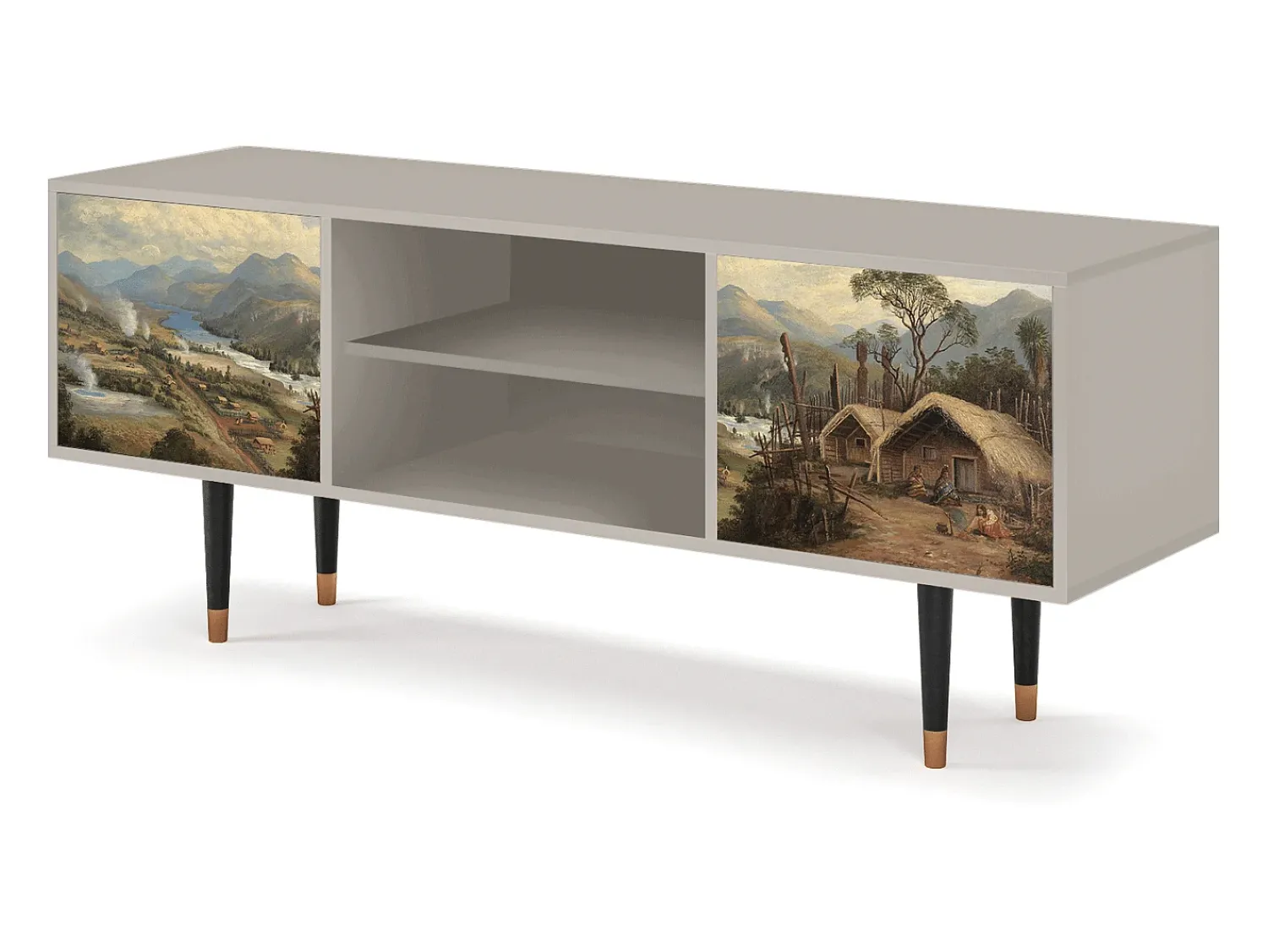 Outlet Mueble de TV - 170х69х48 cm - T2 - View Across the Plains , Areia Bege