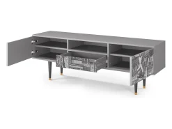 Sale Mueble de TV - 170х59х41 cm - T6 - View of the Piazza, Cinza Cinzento