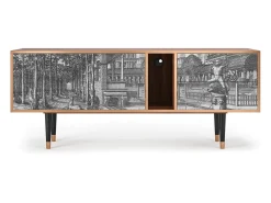 Mueble de TV - 170х69х48 cm - T1 - View of the Piazza, Nogueira^ Móvel De Tv