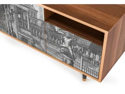 Discount Mueble de TV - 125х56х41 cm - T7 - View of the Piazza, Nogueira Castanho