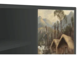 Móvel De Tv| Mueble de TV - 170х69х48 cm - T2 - View Across the Plains , Antracite Cinza antracite