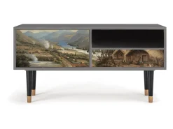 Best Mueble de TV - 115х59х48 cm - T3 - View Across the Plains , Areia Bege