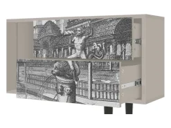 Móvel De Tv| Mueble de TV - 170х69х48 cm - T1 - View of the Piazza, Areia Bege