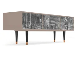 Clearance Mueble de TV - 170х59х48 cm - T4 - View of the Piazza, Latte Bege