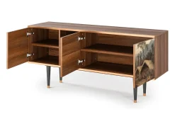 Mueble de TV - 150х69х41 cm - T5 - View Across the Plains , Nogueira^ Móvel De Tv