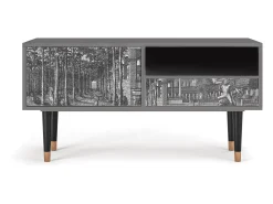Online Mueble de TV - 115х59х48 cm - T3 - View of the Piazza, Areia Bege
