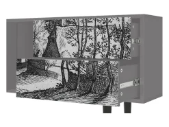 Mueble de TV - 170х69х48 cm - T1 - Village Road, Cinza^ Móvel De Tv