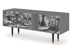 Mueble de TV - 170х69х48 cm - T1 - Village Road, Cinza^ Móvel De Tv