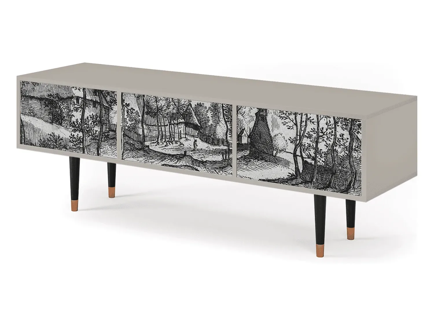 Mueble de TV - 170х59х48 cm - T4 - Village Road, Areia^ Móvel De Tv