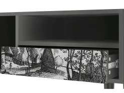 Mueble de TV - 115х59х48 cm - T3 - Village Road, Antracite^ Móvel De Tv