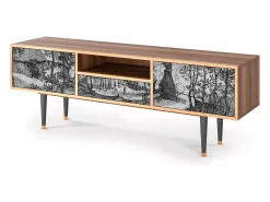 Mueble de TV - 170х59х41 cm - T6 - Village Road, Nogueira^ Móvel De Tv