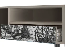 New Mueble de TV - 115х59х48 cm - T3 - Village Road, Areia Bege
