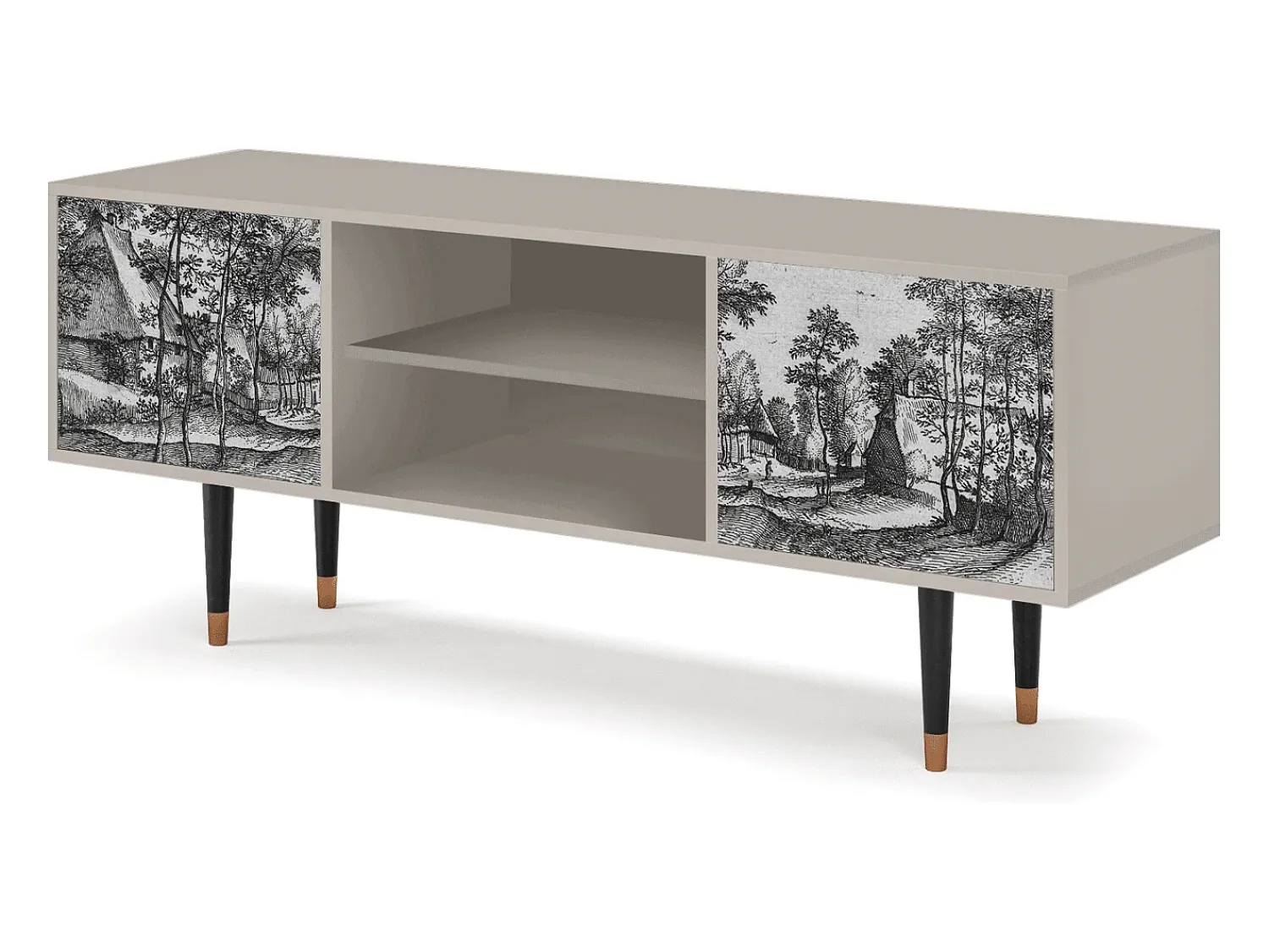 Mueble de TV - 170х69х48 cm - T2 - Village Road, Areia^ Móvel De Tv