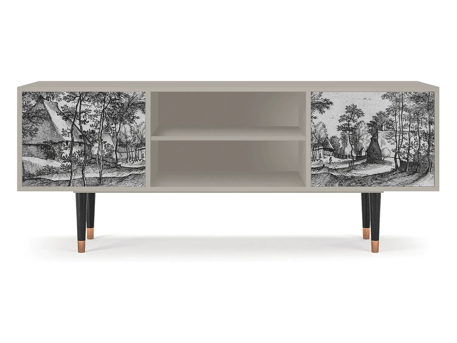 Mueble de TV - 170х69х48 cm - T2 - Village Road, Areia^ Móvel De Tv