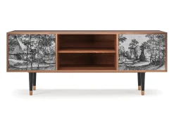 Móvel De Tv| Mueble de TV - 170х69х48 cm - T2 - Village Road, Nogueira Castanho