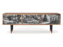 Outlet Mueble de TV - 170х59х48 cm - T4 - Village Road, Nogueira Castanho