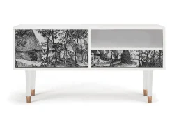 Best Mueble de TV - 115х59х48 cm - T3 - Village Road, Branco Bege