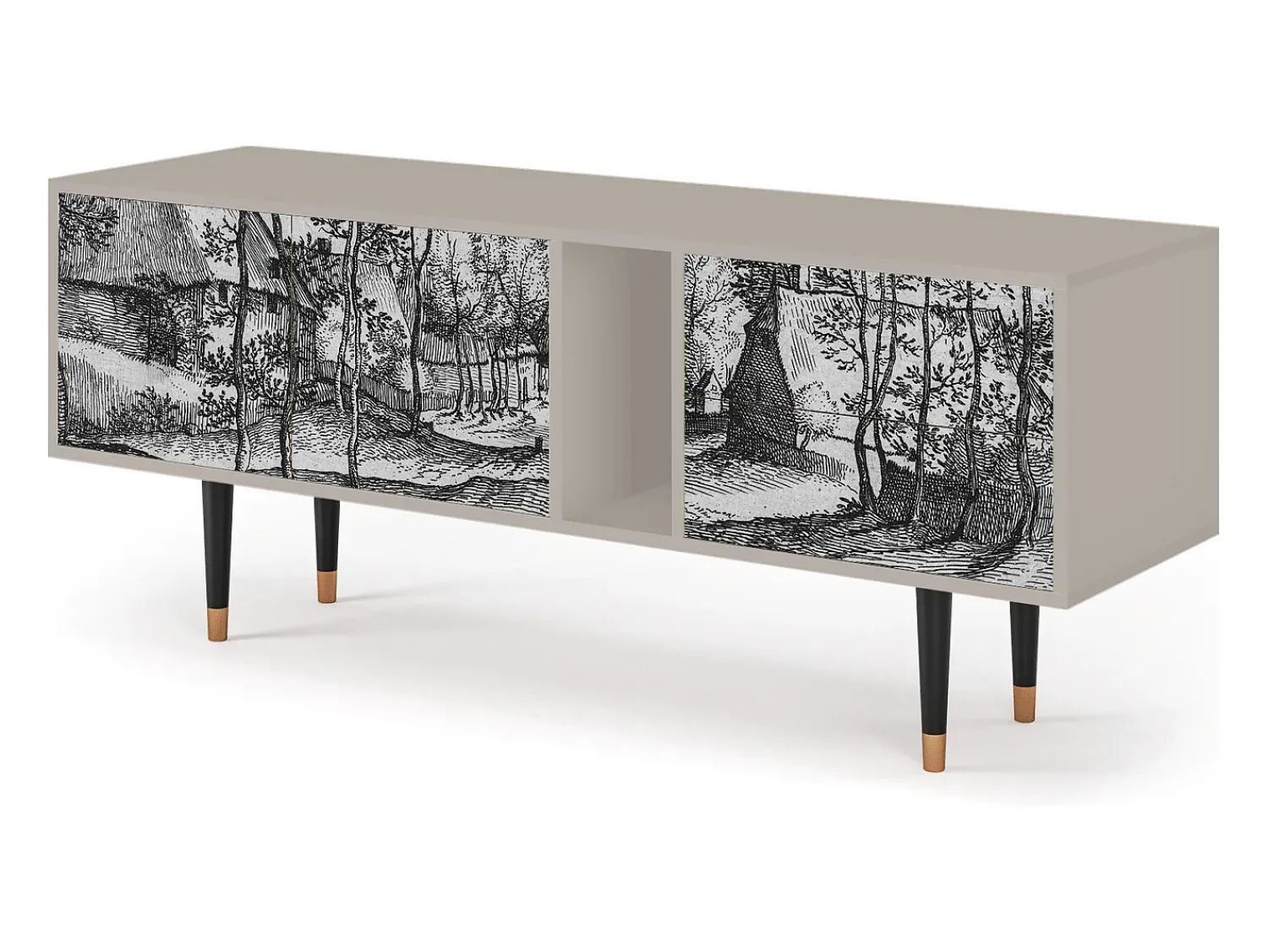 Mueble de TV - 170х69х48 cm - T1 - Village Road, Areia^ Móvel De Tv