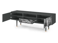 Discount Mueble de TV - 170х59х41 cm - T6 - Village Road, Antracite Cinza antracite