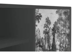 Outlet Mueble de TV - 170х69х48 cm - T2 - Village Road, Antracite Cinza antracite