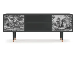 Outlet Mueble de TV - 170х69х48 cm - T2 - Village Road, Antracite Cinza antracite
