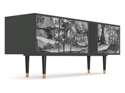 Online Mueble de TV - 170х69х48 cm - T1 - Village Road, Antracite Cinza antracite