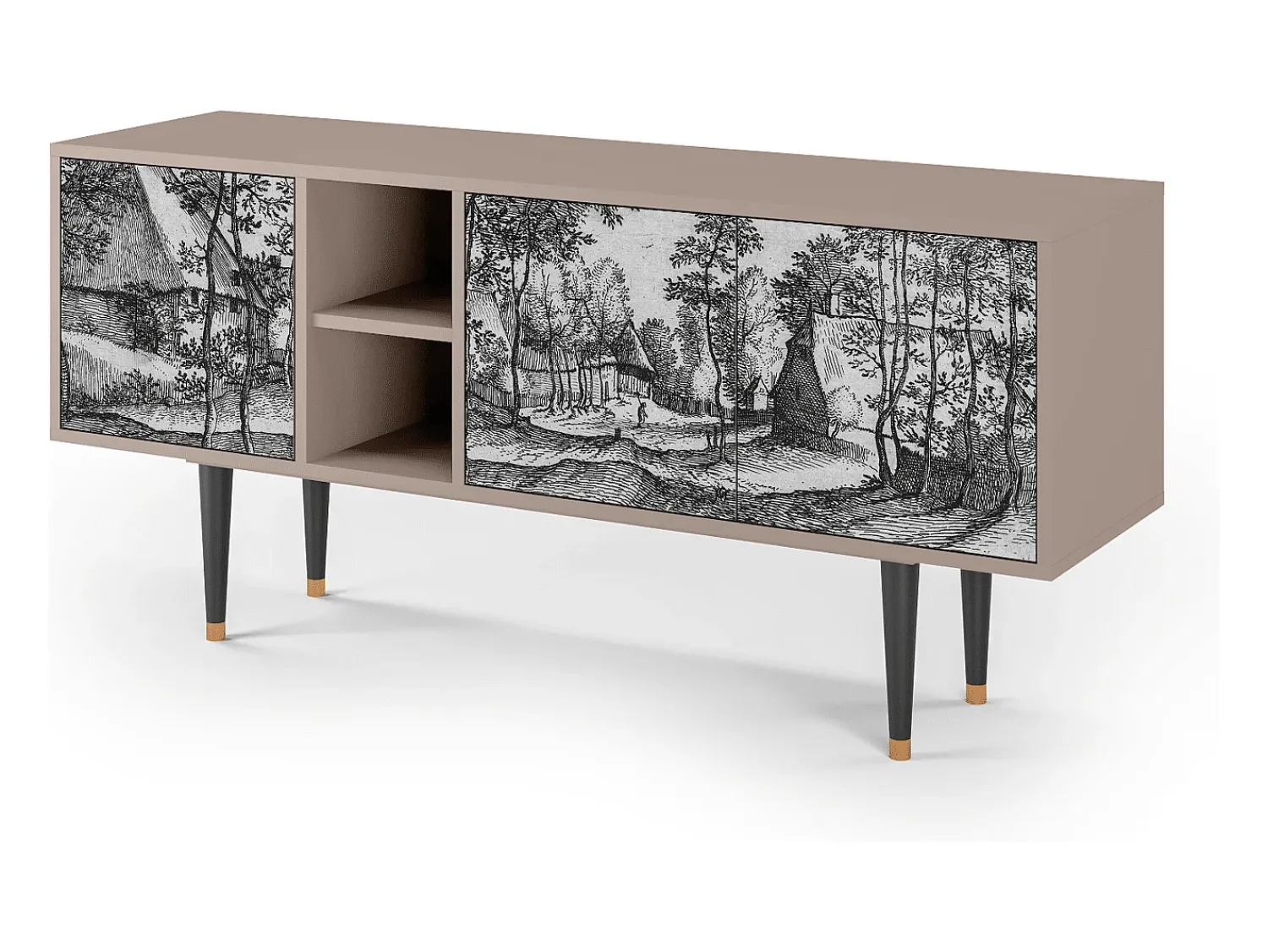 Mueble de TV - 150х69х41 cm - T5 - Village Road, Latte^ Móvel De Tv