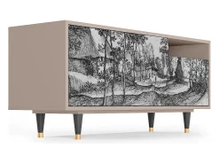 Mueble de TV - 125х56х41 cm - T7 - Village Road, Latte^ Móvel De Tv