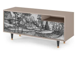 Mueble de TV - 125х56х41 cm - T7 - Village Road, Latte^ Móvel De Tv