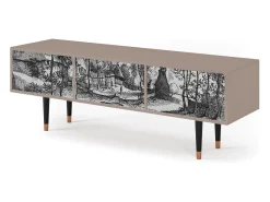 Móvel De Tv| Mueble de TV - 170х59х48 cm - T4 - Village Road, Latte Bege