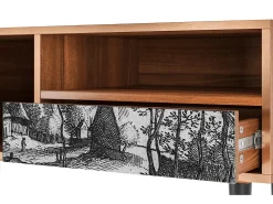 Mueble de TV - 115х59х48 cm - T3 - Village Road, Nogueira^ Móvel De Tv