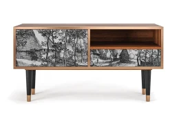 Mueble de TV - 115х59х48 cm - T3 - Village Road, Nogueira^ Móvel De Tv