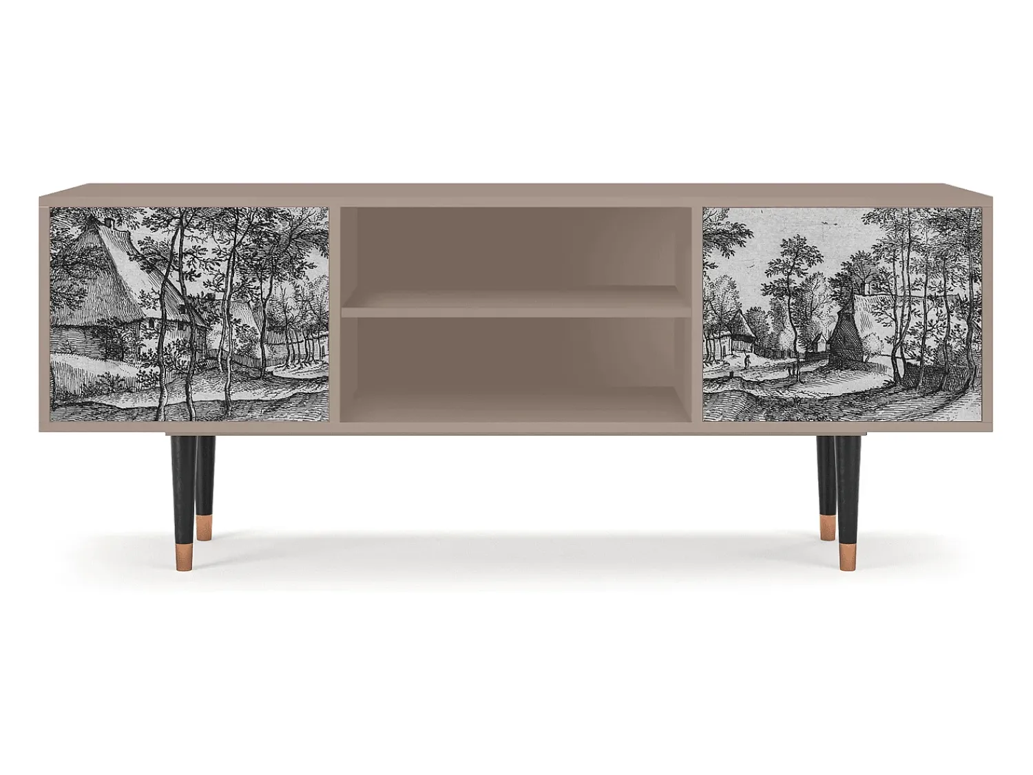 Mueble de TV - 170х69х48 cm - T2 - Village Road, Latte^ Móvel De Tv