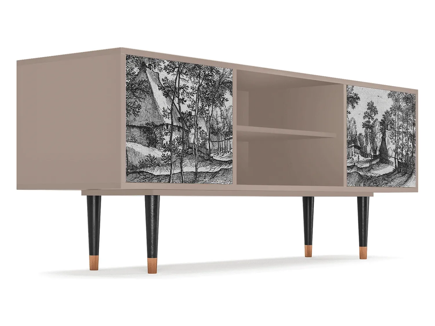 Mueble de TV - 170х69х48 cm - T2 - Village Road, Latte^ Móvel De Tv