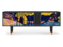 Outlet Mueble de TV - 170х69х48 cm - T1 - Winter Landscape, Antracite Cinza antracite