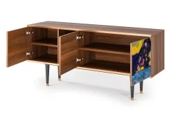 Clearance Mueble de TV - 150х69х41 cm - T5 - Winter Landscape, Nogueira Castanho