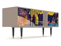 New Mueble de TV - 170х69х48 cm - T1 - Winter Landscape, Latte Bege
